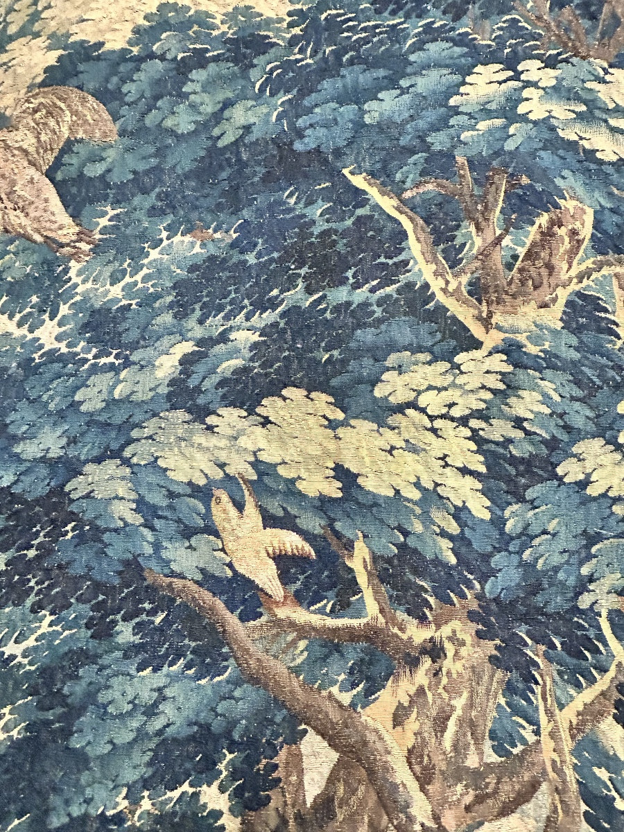 Tapestry Greenery Aubusson Manufacture 18th Century-photo-8