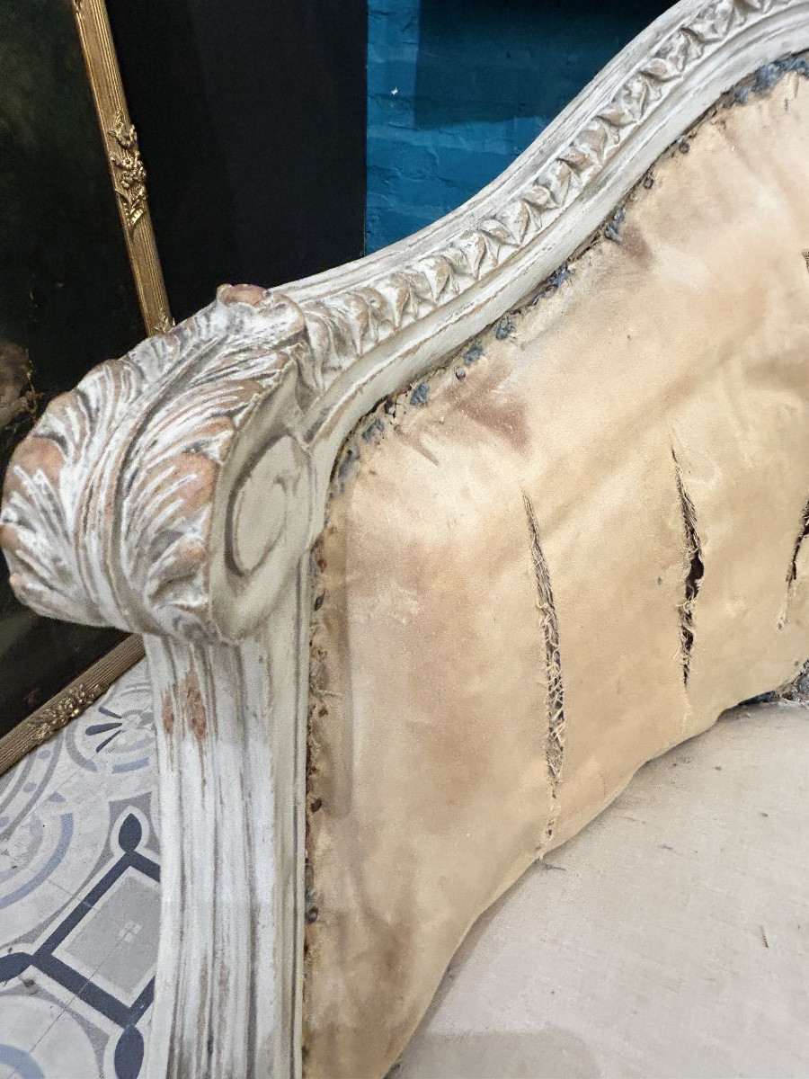 Paire de fauteuils corbeille style Louis XVI-photo-5