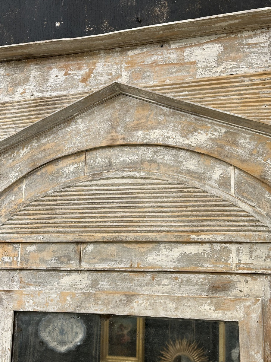 Trumeau directoire en bois décapé-photo-3