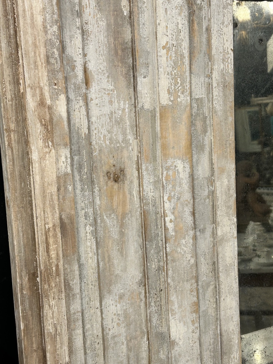 Trumeau directoire en bois décapé-photo-2