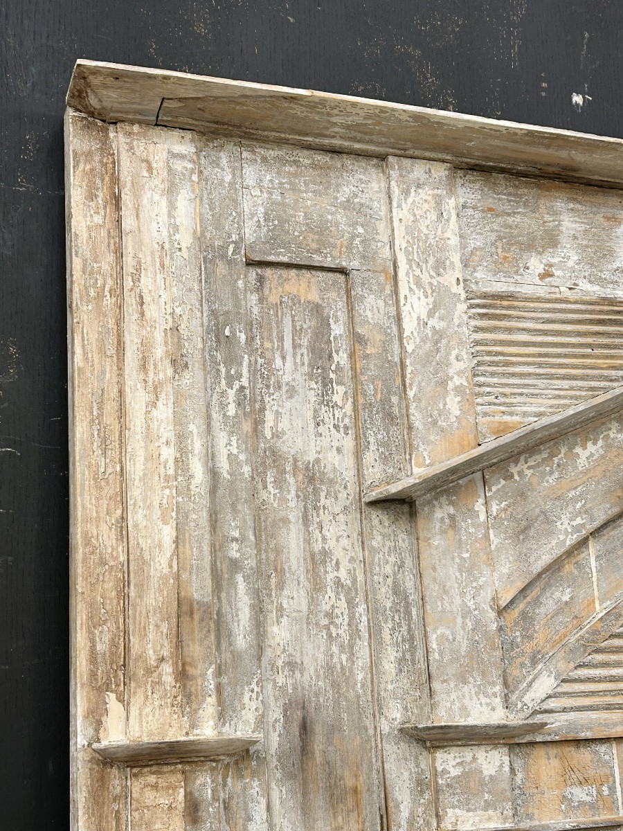 Trumeau directoire en bois décapé-photo-5
