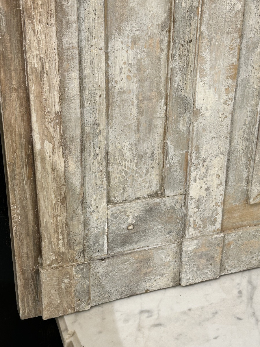 Trumeau directoire en bois décapé-photo-6