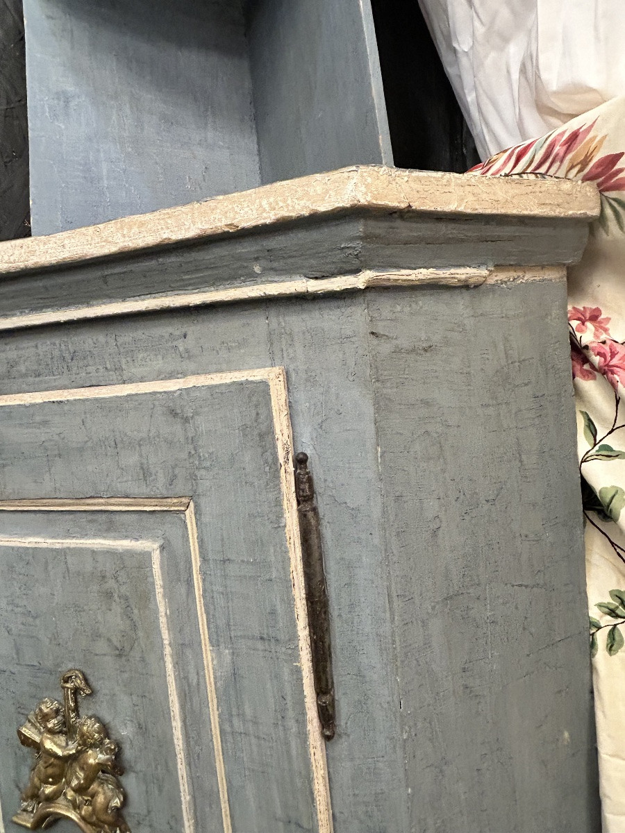 Louis XVI Rechambered Wood Corner Cabinet-photo-5