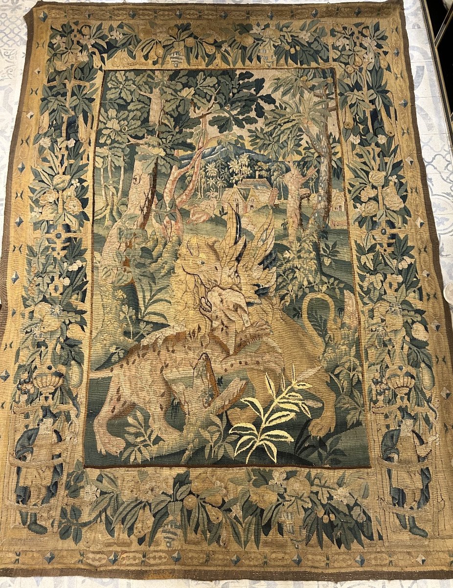 Tapisserie D’Audenarde Flandres XVI Eme siècle 