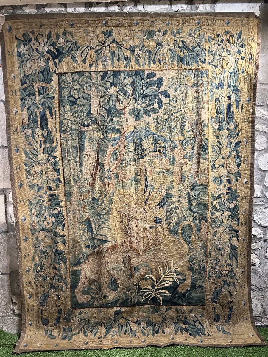 Tapisserie D’Audenarde Flandres XVI Eme siècle 