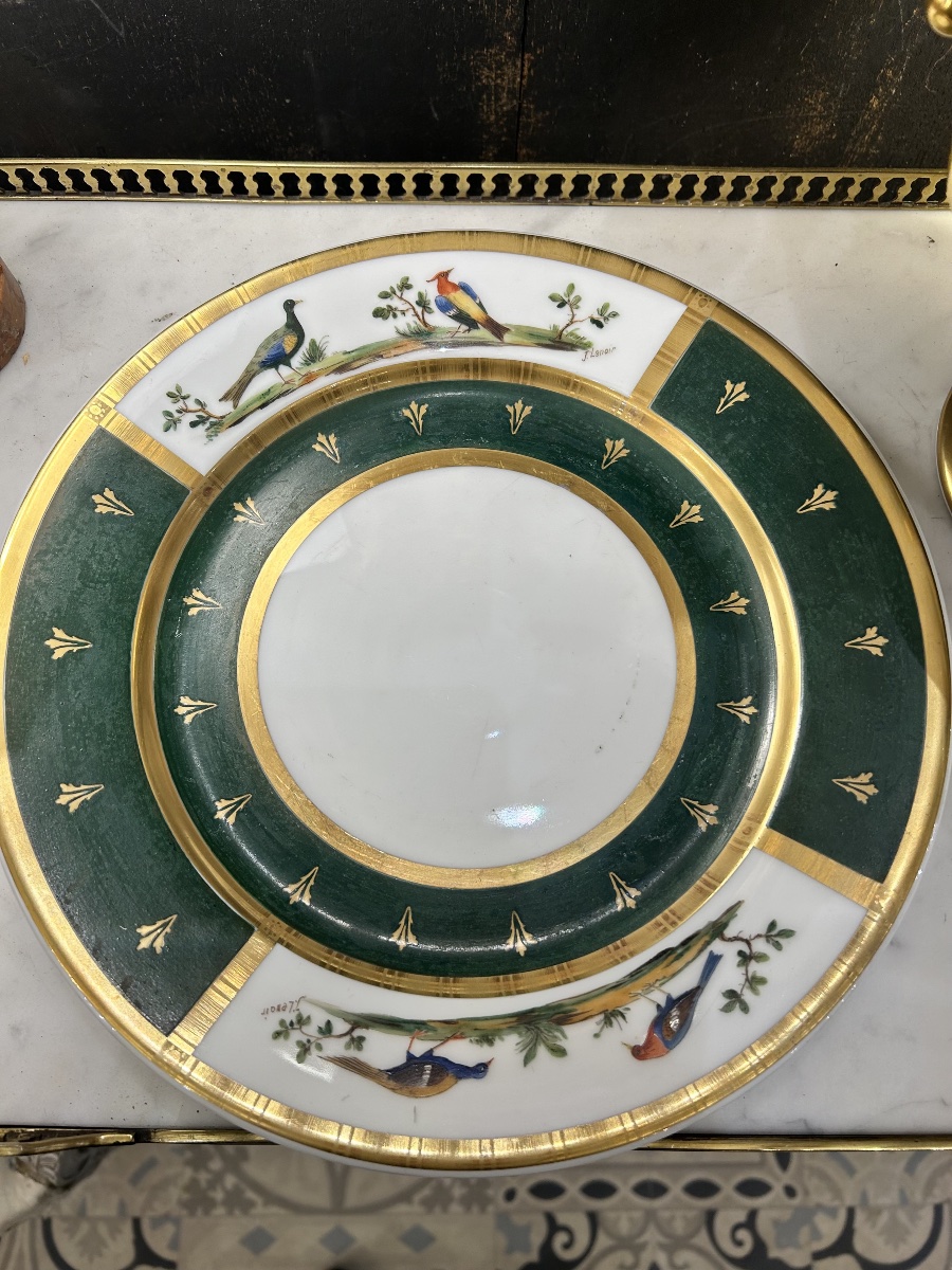 Soup Tureen And Its Frame In Porcelain Of Paris-photo-3