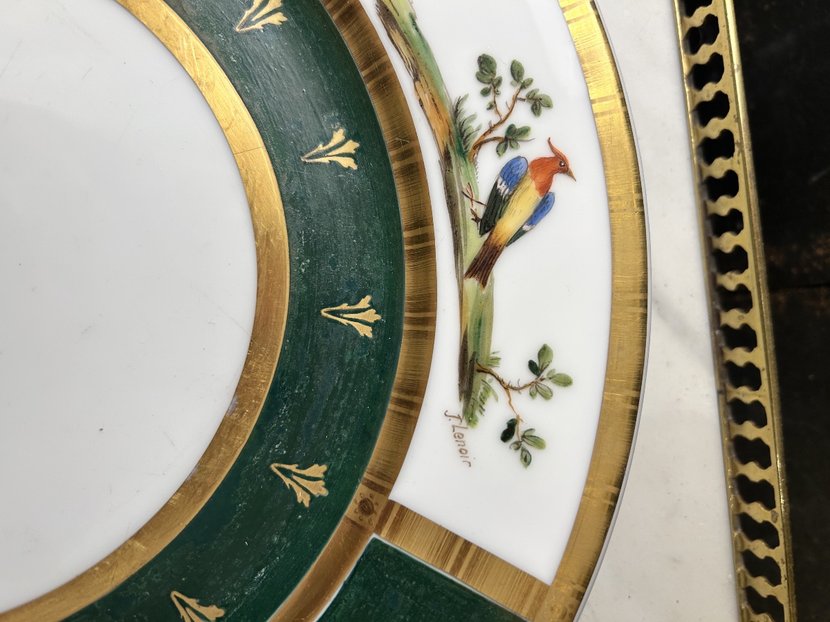Soup Tureen And Its Frame In Porcelain Of Paris-photo-4