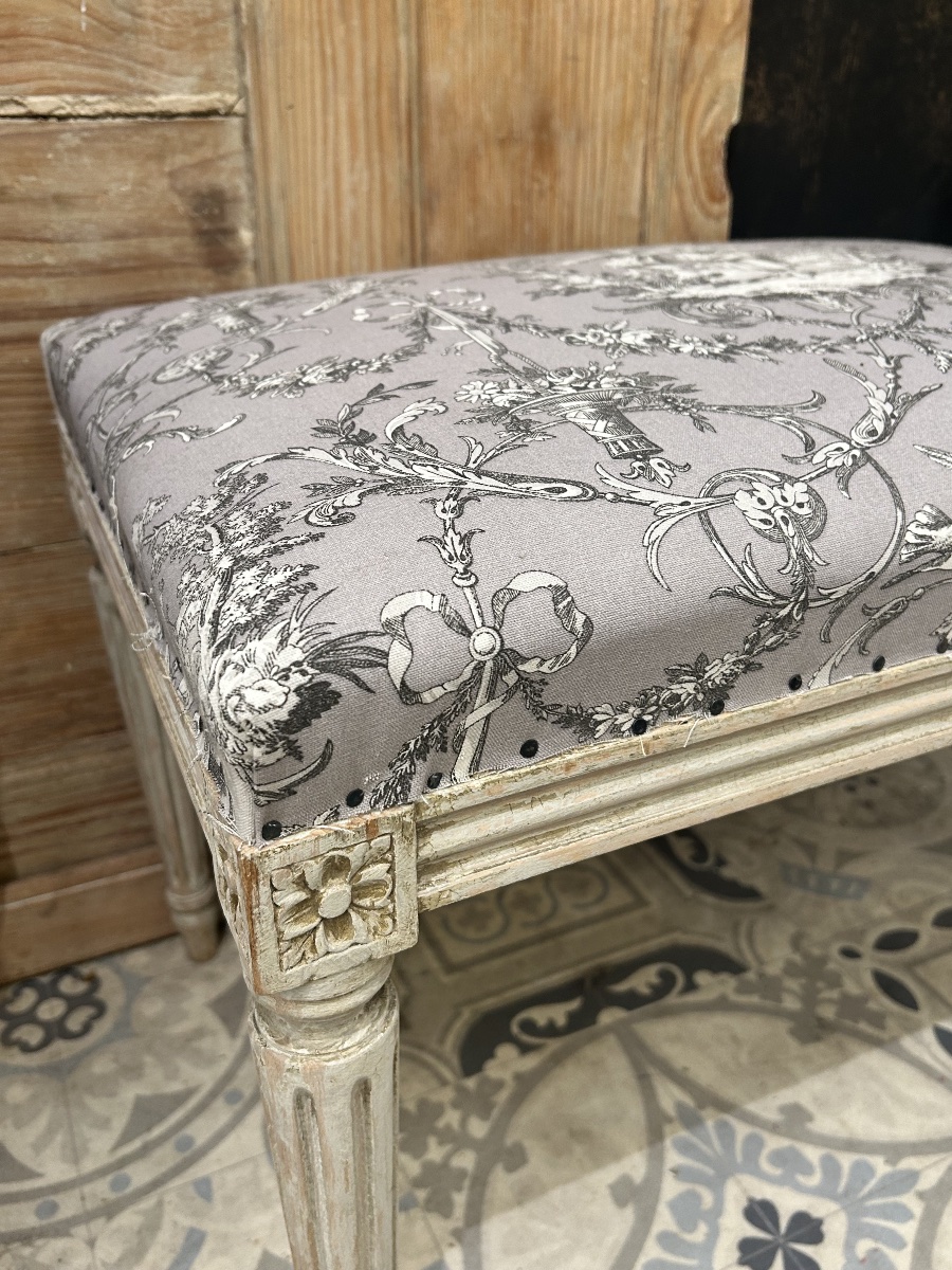Large Louis XVI-style Bench Seat-photo-1
