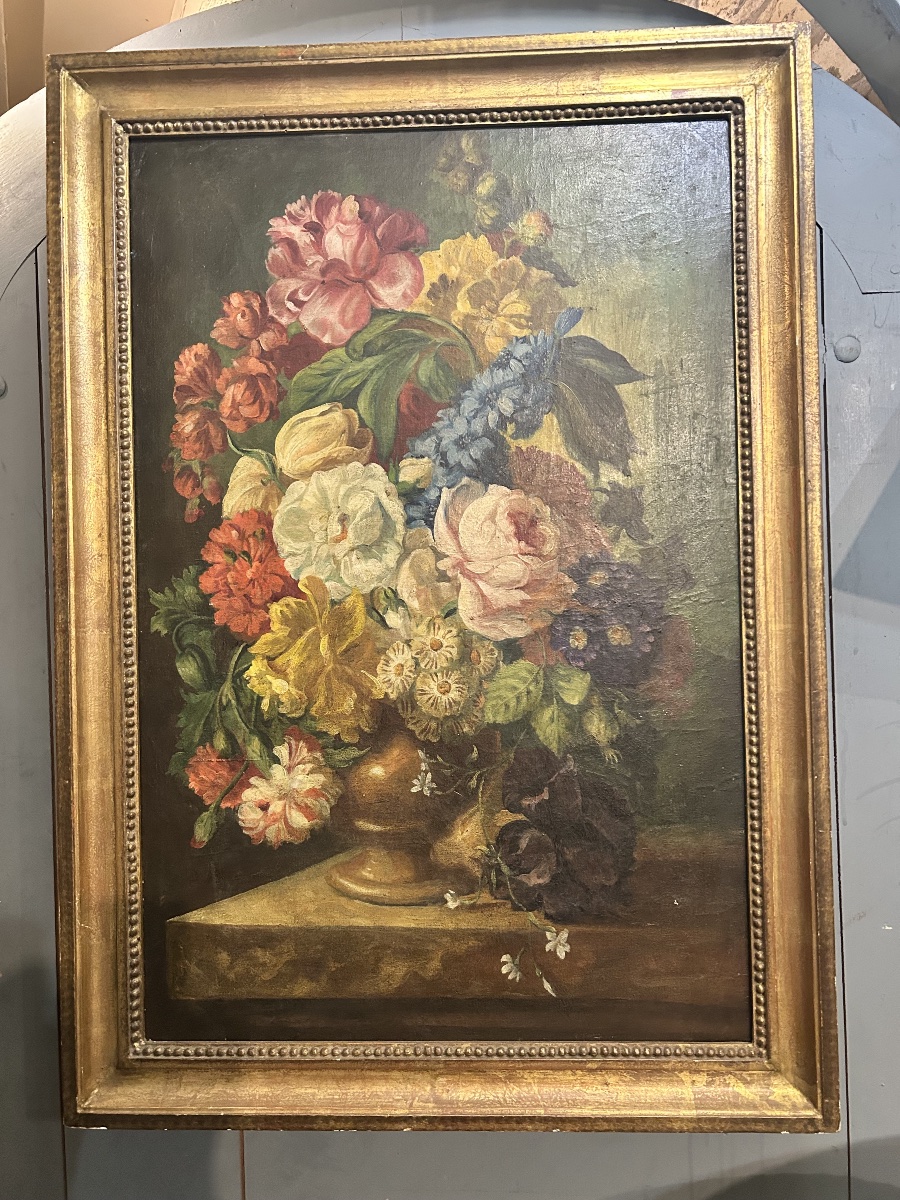 Tableau nature morte aux fleurs 