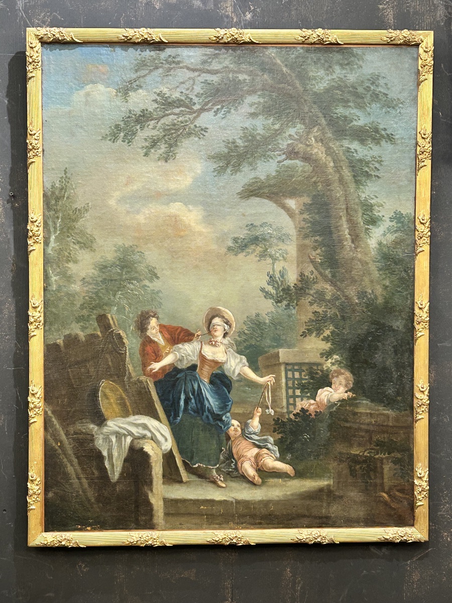 Painting Titled “blind Man’s Bluff” 