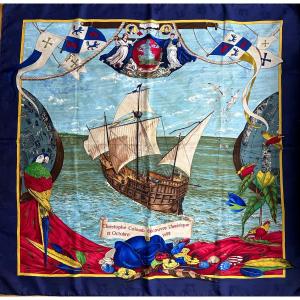 Hermés Scarf “christopher Columbus Discovers America”