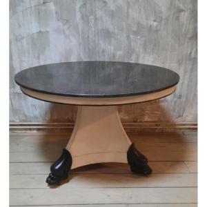Empire Period Patinated Pedestal Table