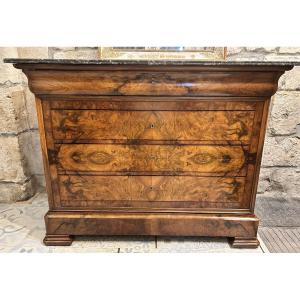 Louis Philippe Period Walnut Chest Of Drawers 