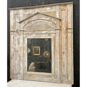 Trumeau directoire en bois décapé