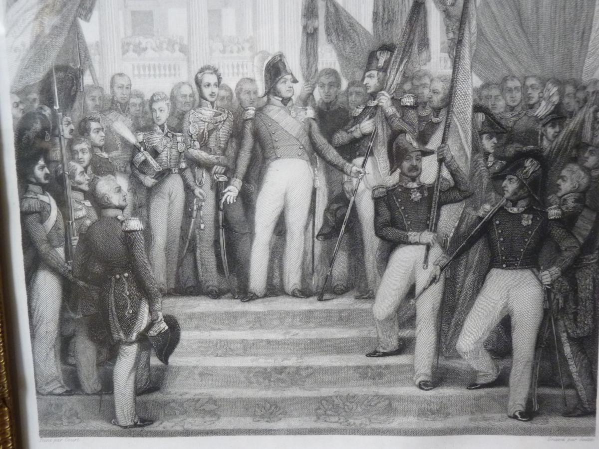 Joseph Désiré Court (1797-1865), Louis-Philippe donnant les drapeaux à la Garde Nationale -photo-2