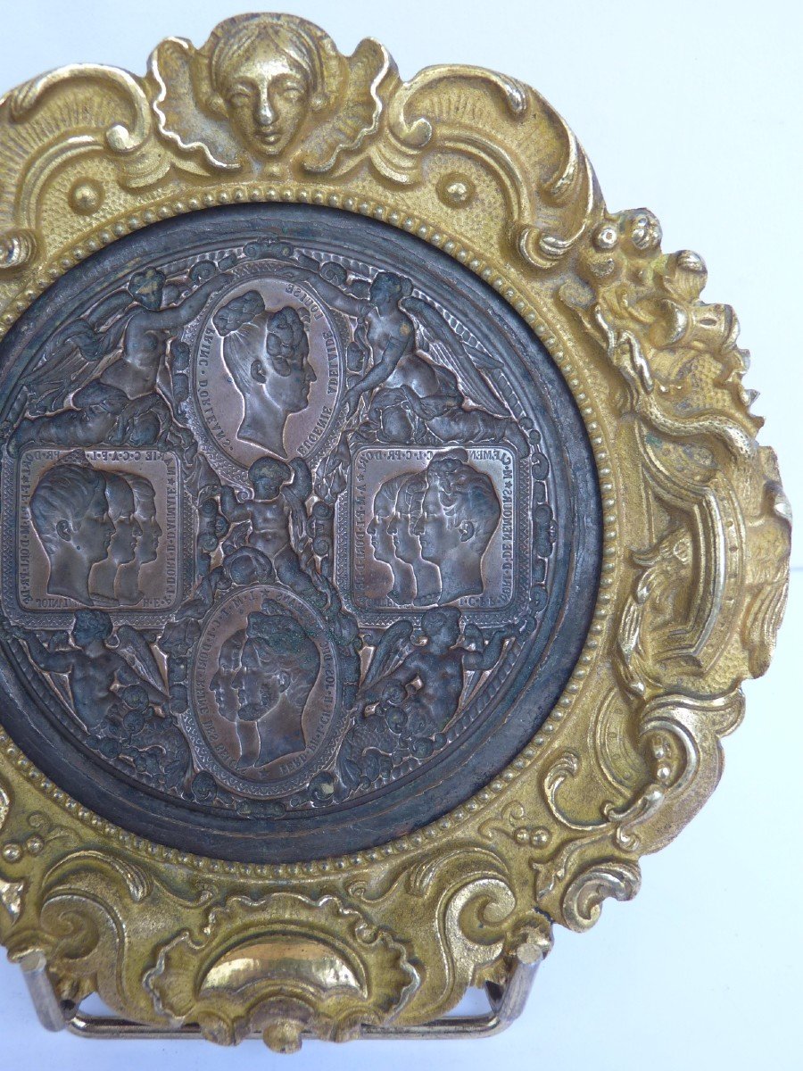 Jean Auguste Barre (1811-1896) Rare Matrice Médaille Royale, Louis-Philippe à La Monnaie-photo-2