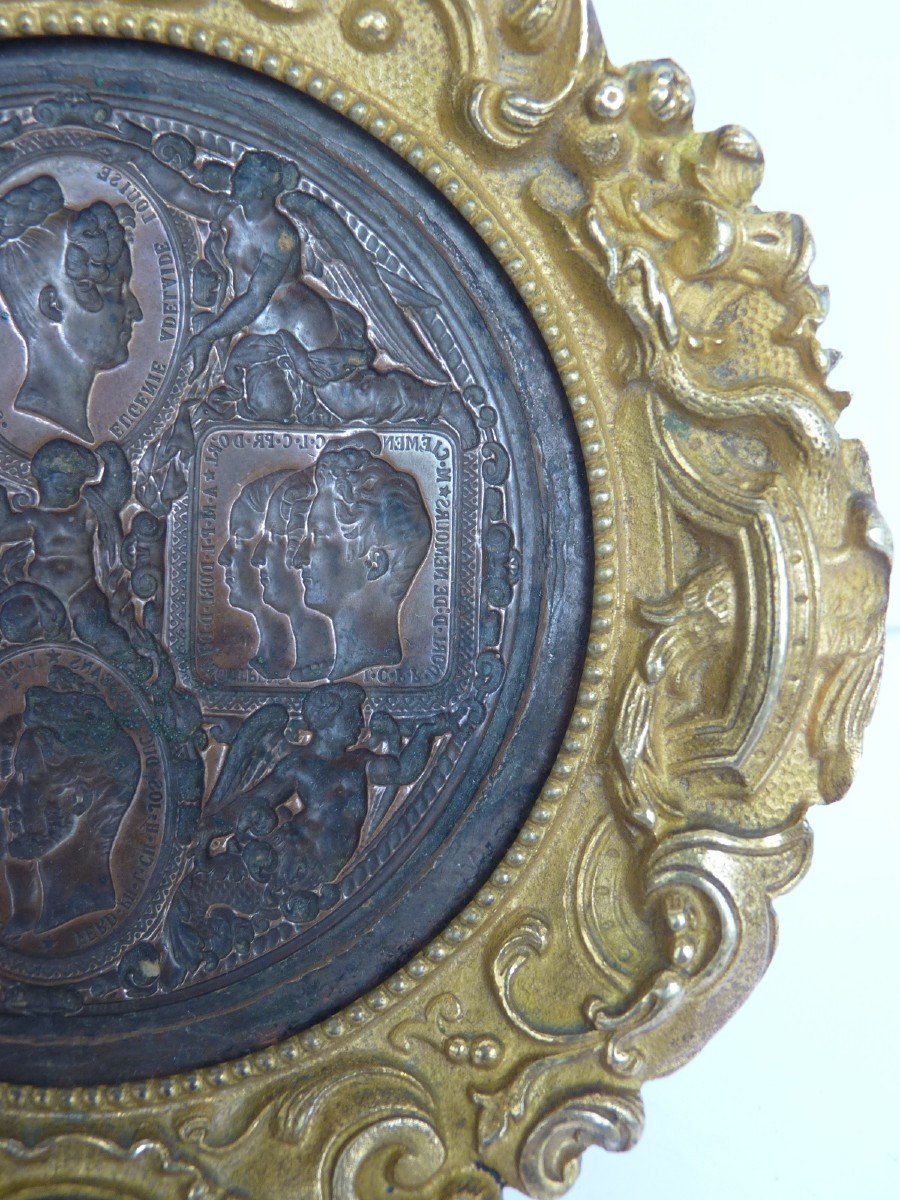 Jean Auguste Barre (1811-1896) Rare Matrice Médaille Royale, Louis-Philippe à La Monnaie-photo-3