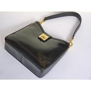 Celine, Vintage Black Leather Bag, Perfect Condition