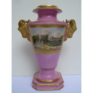 Vase en Porcelaine, Chateau de Saint-Cloud, Vers 1830