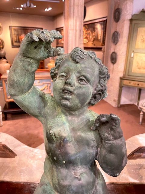 putto en bronze epoque 18 eme -photo-3