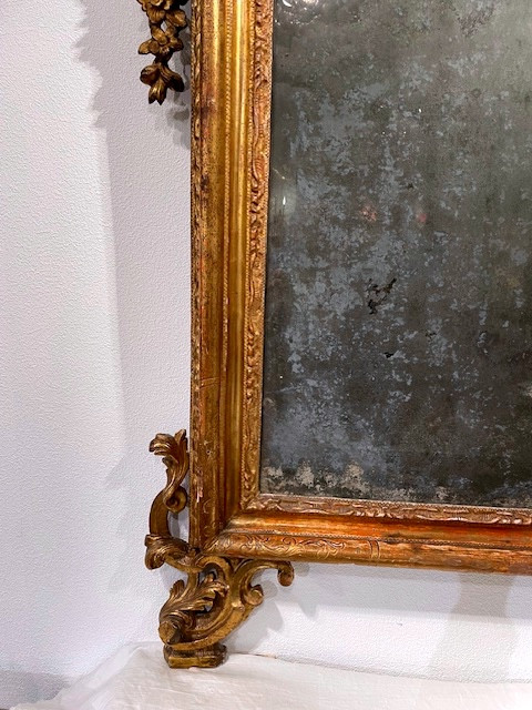 Grand miroir à decor de chinoiserie-photo-1
