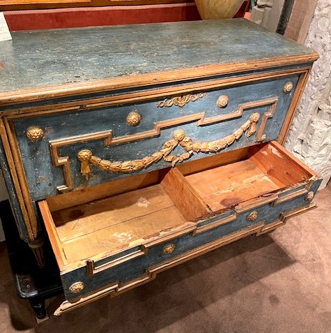 Louis XVI Period Wedding Chest Of Drawers-photo-2