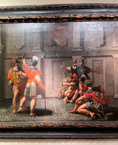 rare tryptique narratif relatant l histoire de DAVID et du roi SAUL attribué à ANDREA LILLI -photo-7