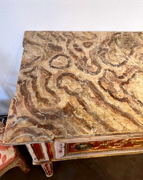 commode console TURINOISE d epoque LOUIS XVI-photo-2