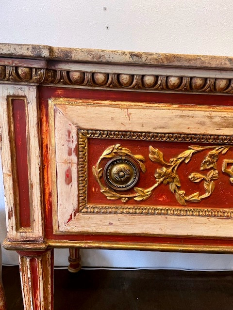 commode console TURINOISE d epoque LOUIS XVI-photo-3