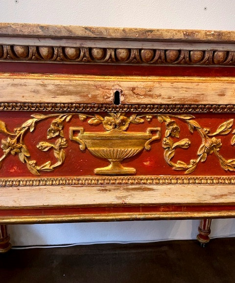 commode console TURINOISE d epoque LOUIS XVI-photo-4