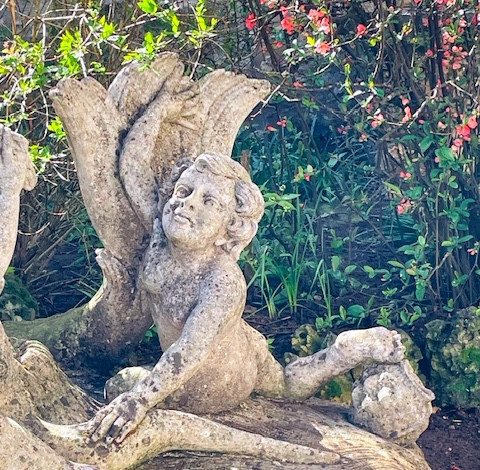 important centre de bassin en pierre reconstituée italie 1950-photo-4