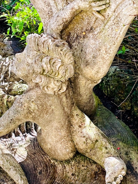 important centre de bassin en pierre reconstituée italie 1950-photo-5