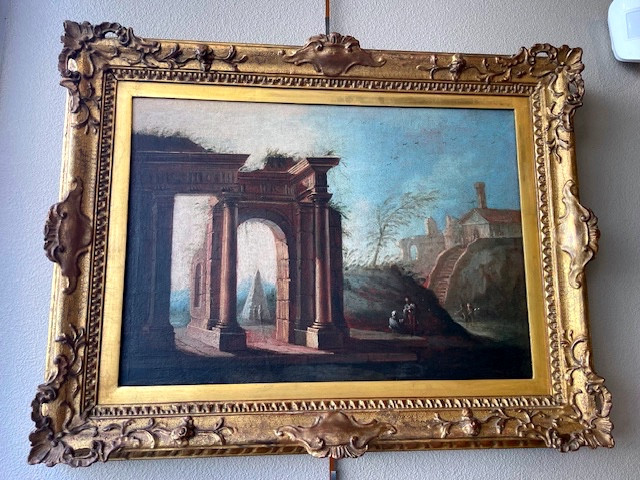 Pair Of Italian Paintings Genoise School-photo-2