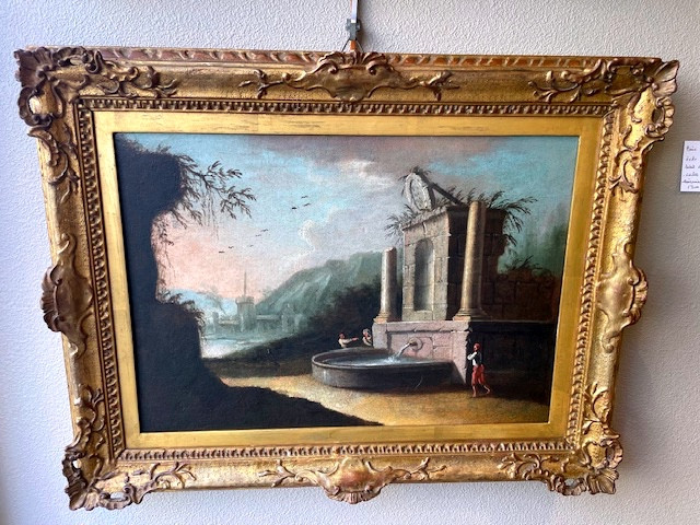 Pair Of Italian Paintings Genoise School-photo-3