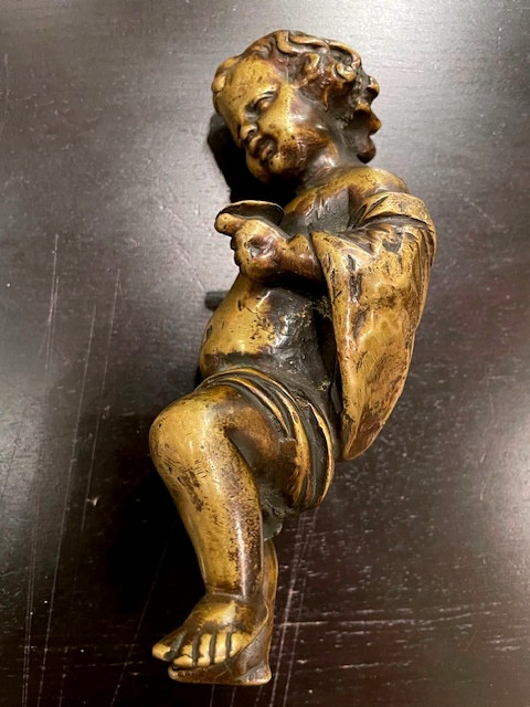 putto en bronze doré-photo-4