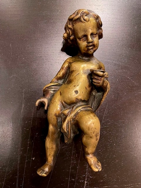 putto en bronze doré