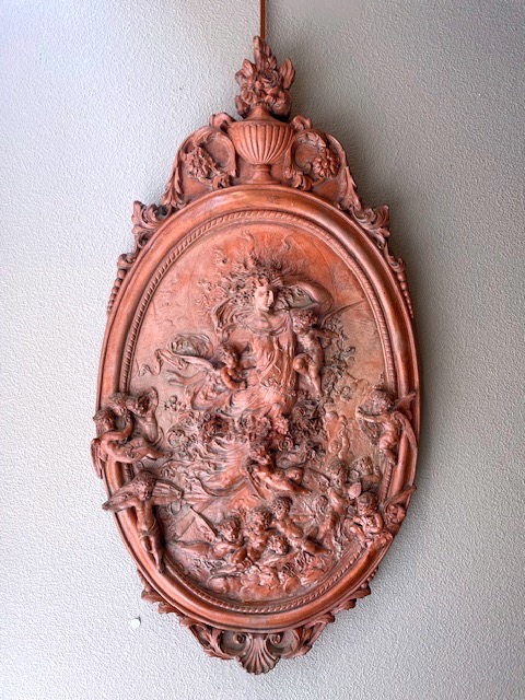 Flore entourée de putti,école italienne de la fin du 19 eme siécle en terre cuite