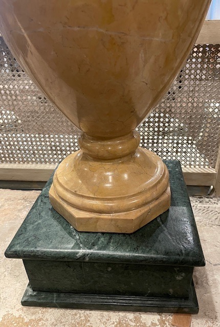 paire monumentale de lampes en bronze doré et marbre de Sienne , Lerolle Frères,Paris,1867-photo-7
