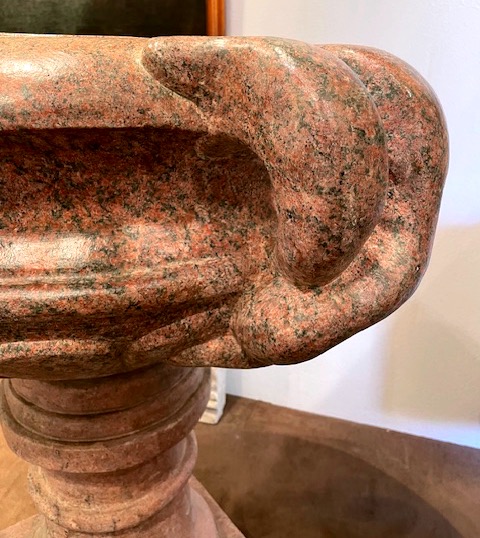 Pair Of Royal Red Granite Planters, Italy, Circa 1810-photo-1