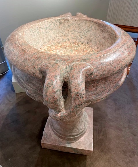 Pair Of Royal Red Granite Planters, Italy, Circa 1810-photo-3