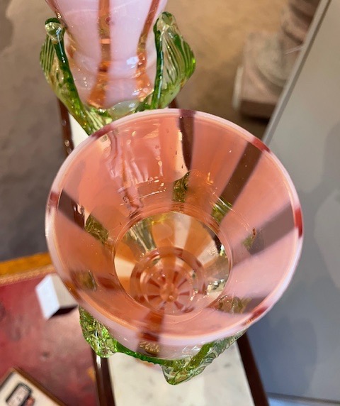 paire de vases en verre soufflé de Murano-photo-2