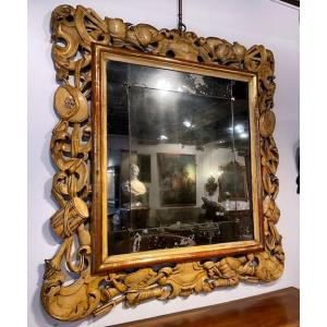 Italian Mirror With Military Trophies