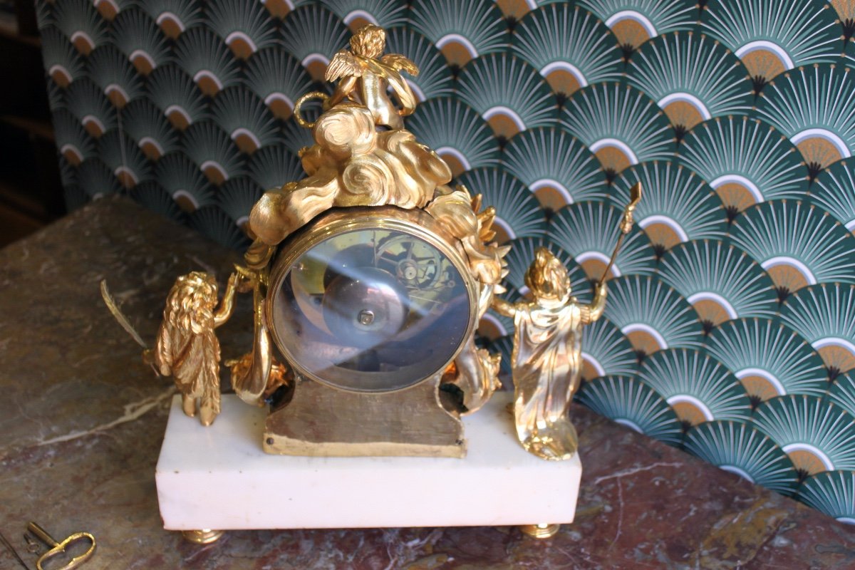 Pendule A Quantième époque XVIII eme De Lepaute Horloger Du Roi-photo-2