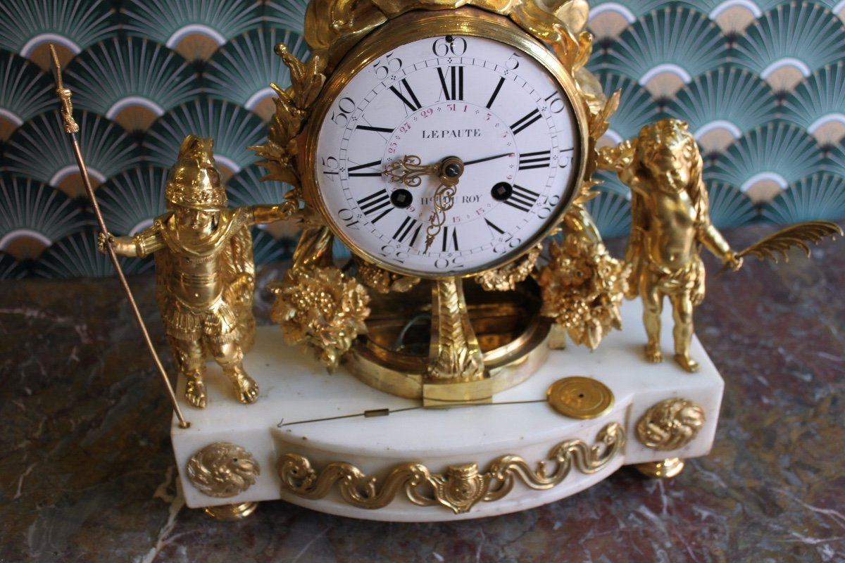 Pendule A Quantième époque XVIII eme De Lepaute Horloger Du Roi-photo-3