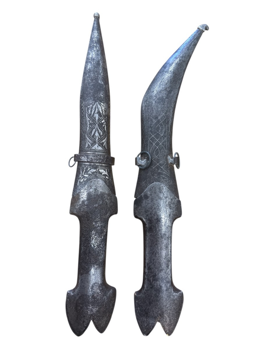 2 poignards Indo persan epoque XIXeme-photo-3