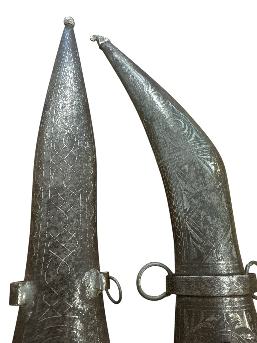 2 poignards Indo persan epoque XIXeme-photo-1