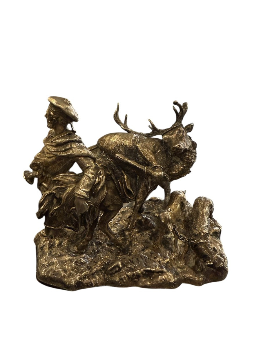 sculpture XIX eme  en Argent -photo-2