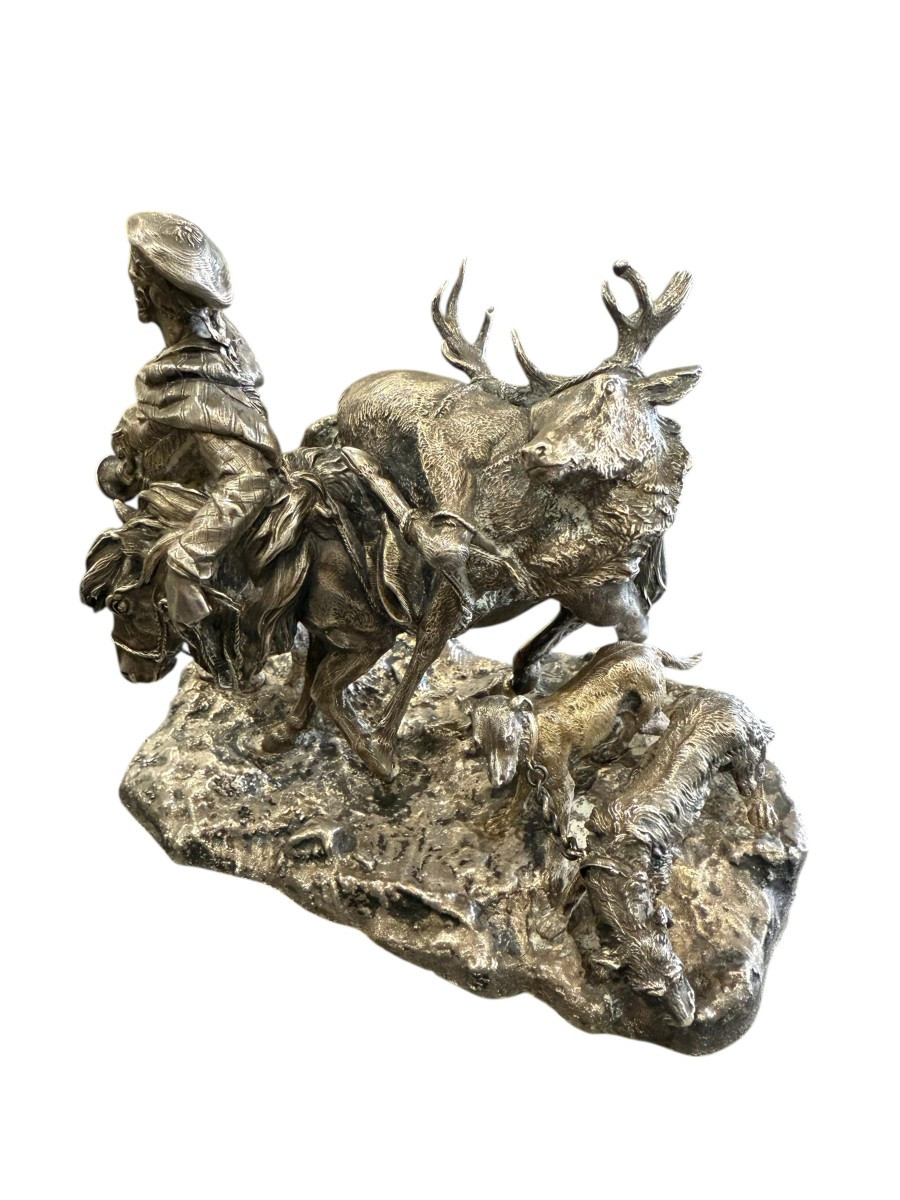 sculpture XIX eme  en Argent -photo-3