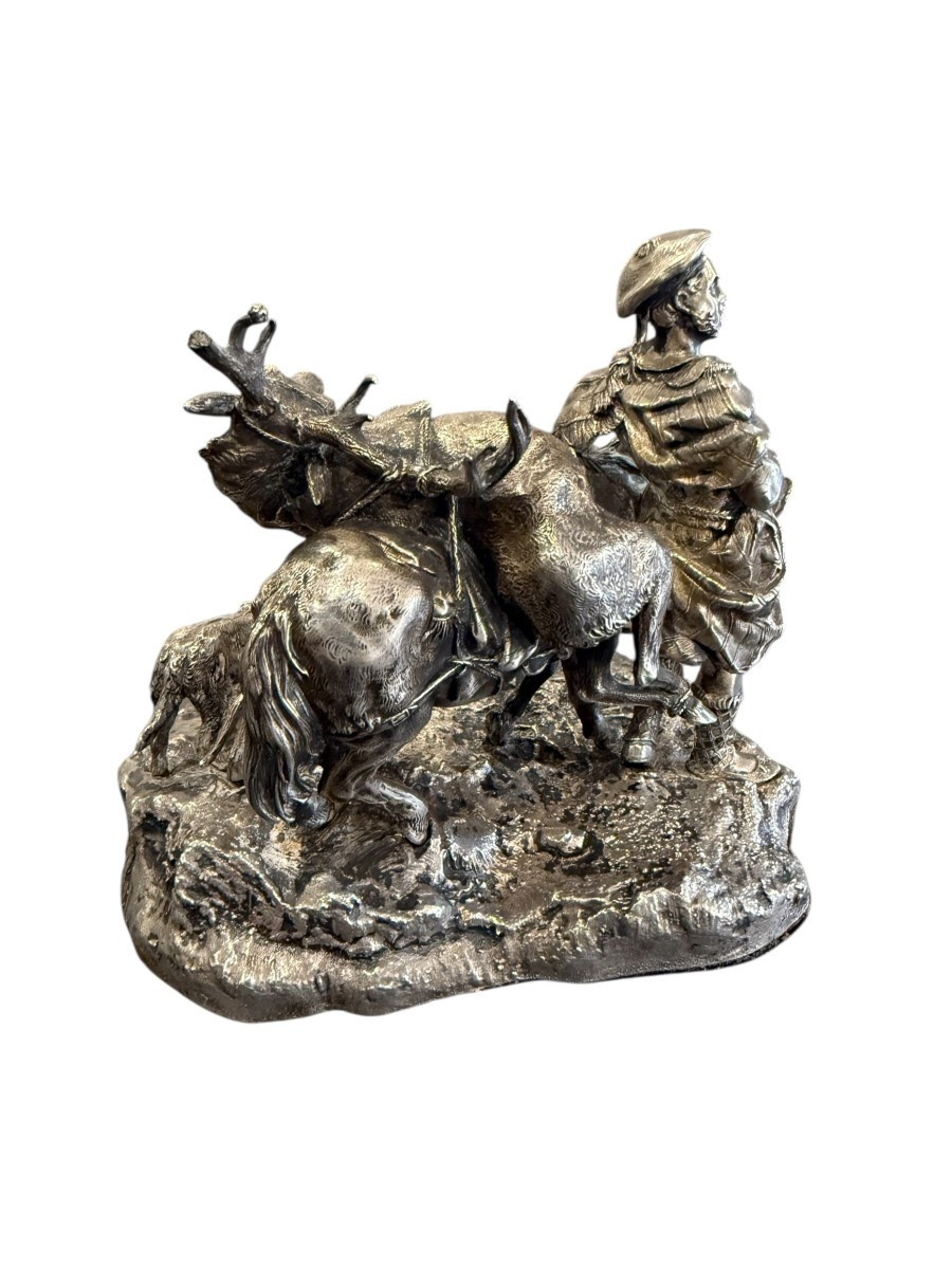 sculpture XIX eme  en Argent -photo-1