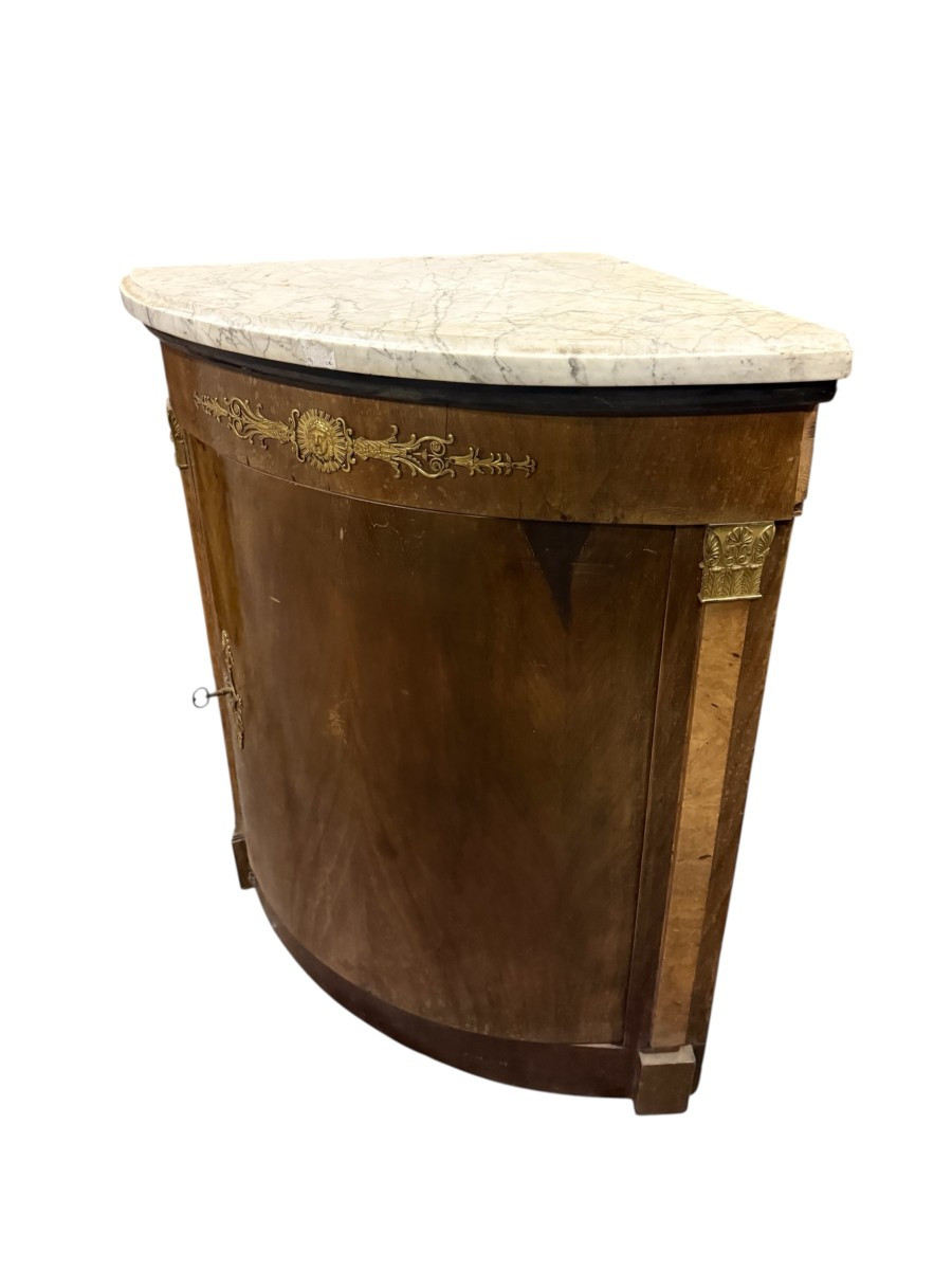 Encoignure bois et marbre-photo-2